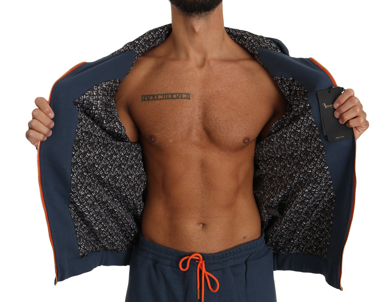Blue Cotton Sweater Pants Tracksuit