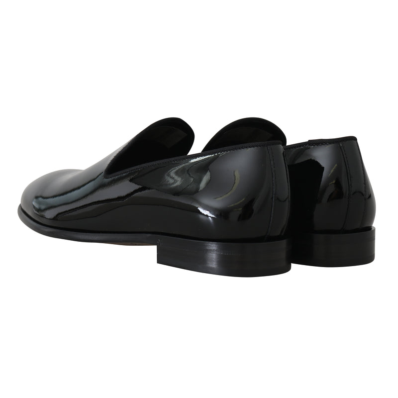 Black Patent Leather Mens Loafers