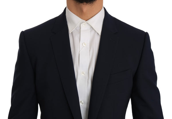 Blue Wool Stretch MARTINI Slim Fit Suit