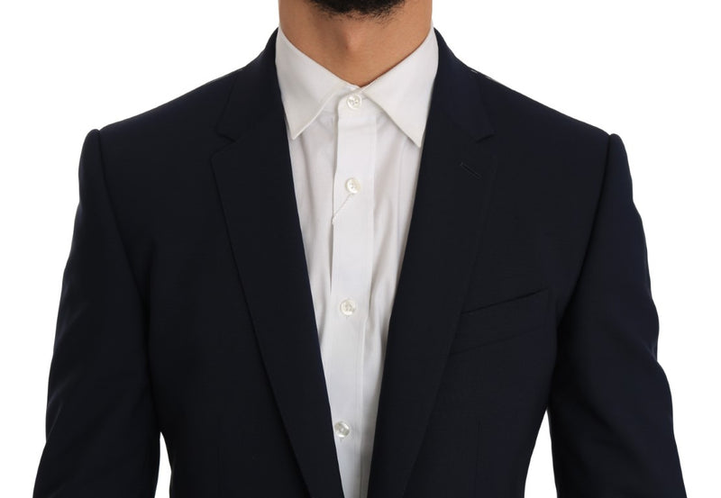 Blue Wool Stretch MARTINI Slim Fit Suit
