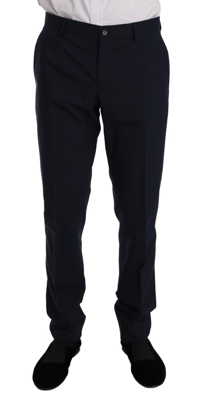 Blue Wool Stretch MARTINI Slim Fit Suit