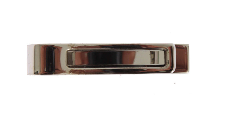 Silver Brass Branded Tie Clip