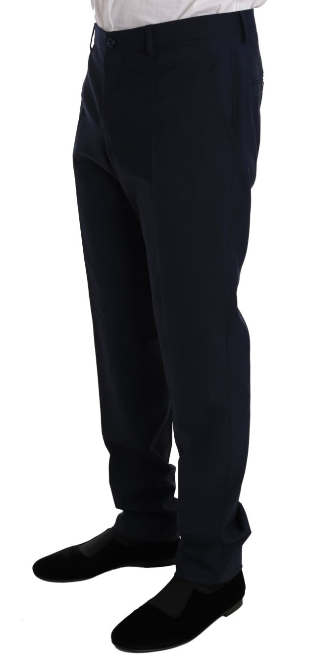 Blue Wool Stretch MARTINI Slim Fit Suit