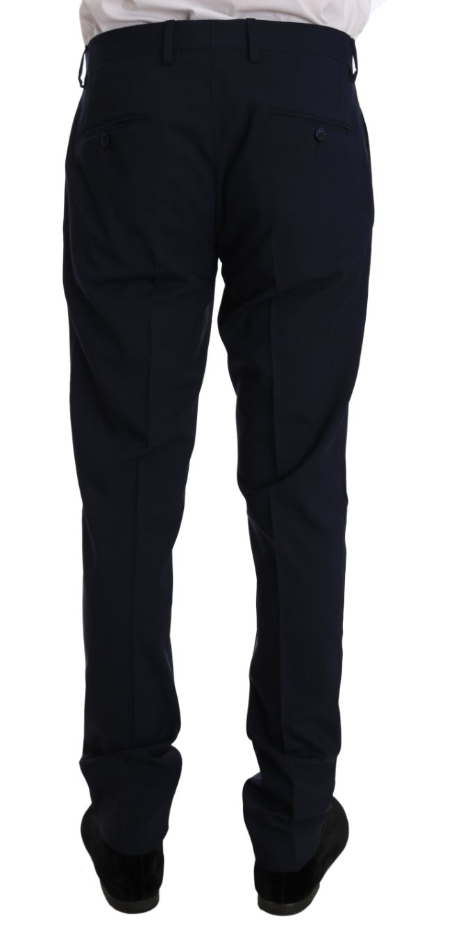 Blue Wool Stretch MARTINI Slim Fit Suit