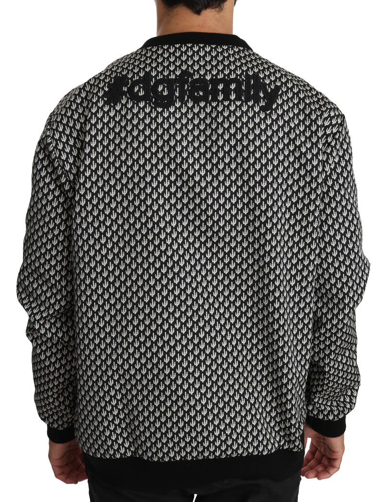 Black Cactus Pattern Cowboy Sweater