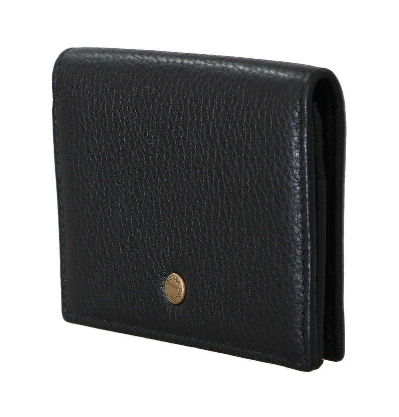 Black Leather ID Card Coin Holder Case Cover