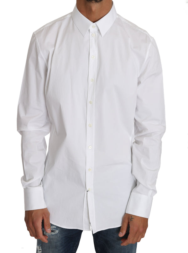 White Cotton SICILIA Stretch Shirt