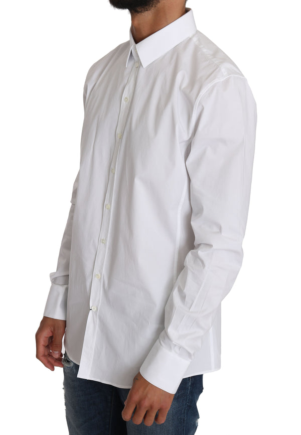 White Cotton SICILIA Stretch Shirt