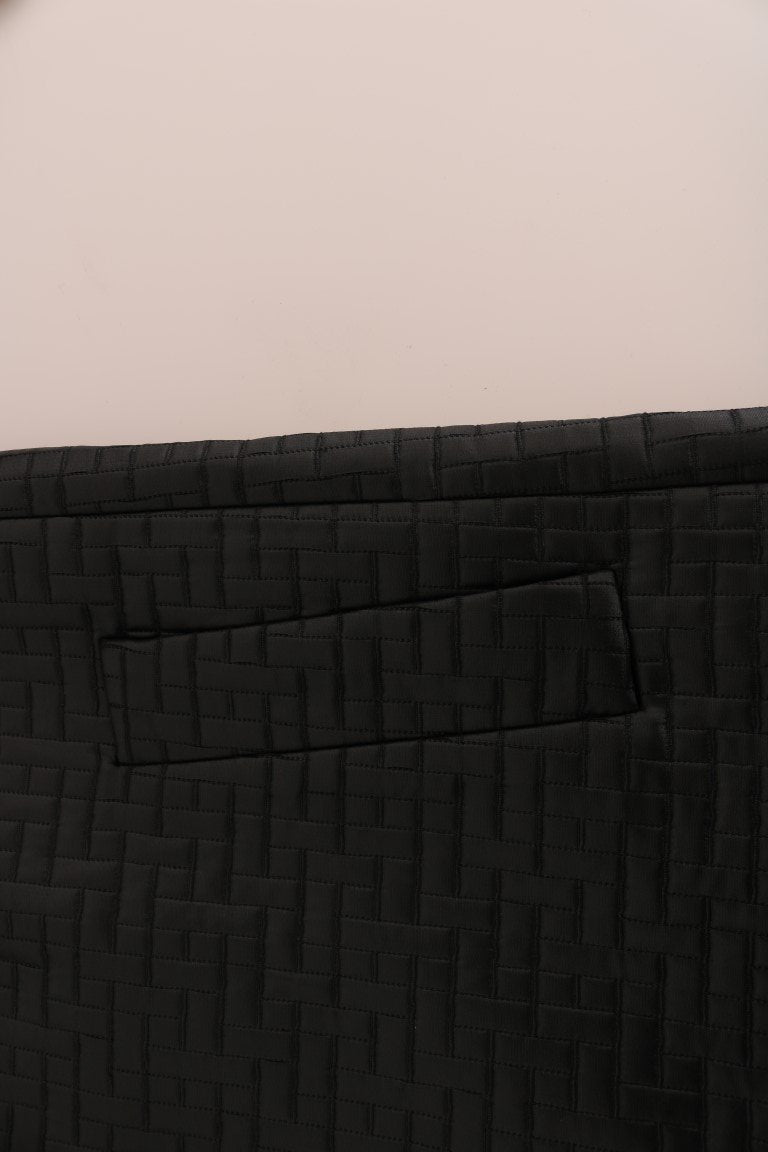 Black Gold Button Classic Coat