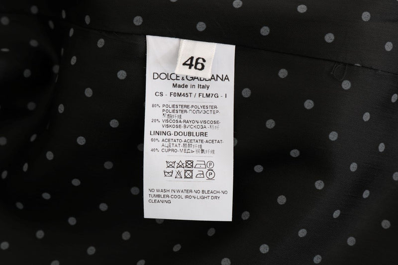 Black Gold Button Classic Coat