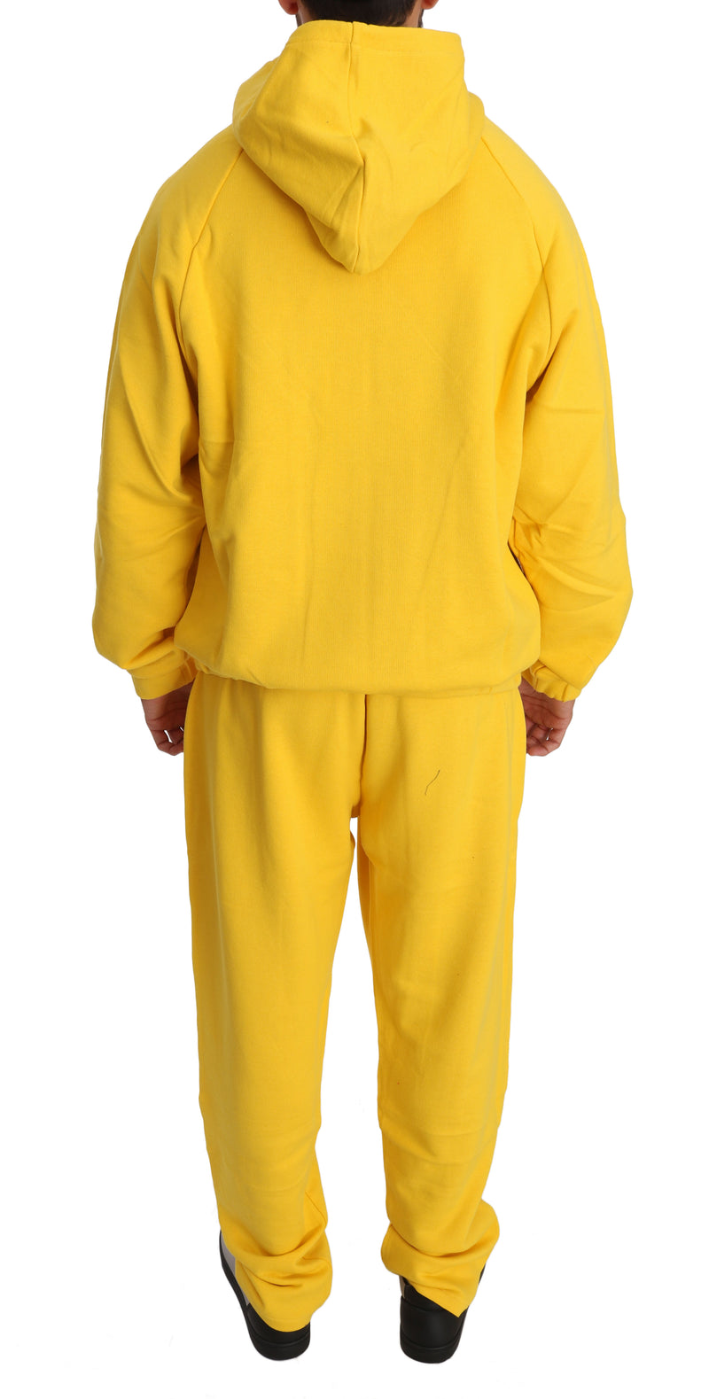 Yellow Cotton Sweater Pants Tracksuit