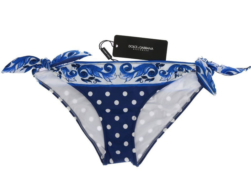 Blue White Majolica Bikini Bottom