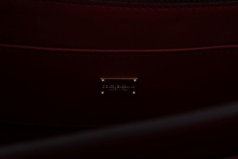 Black Leather LUCIA Shoulder Bag