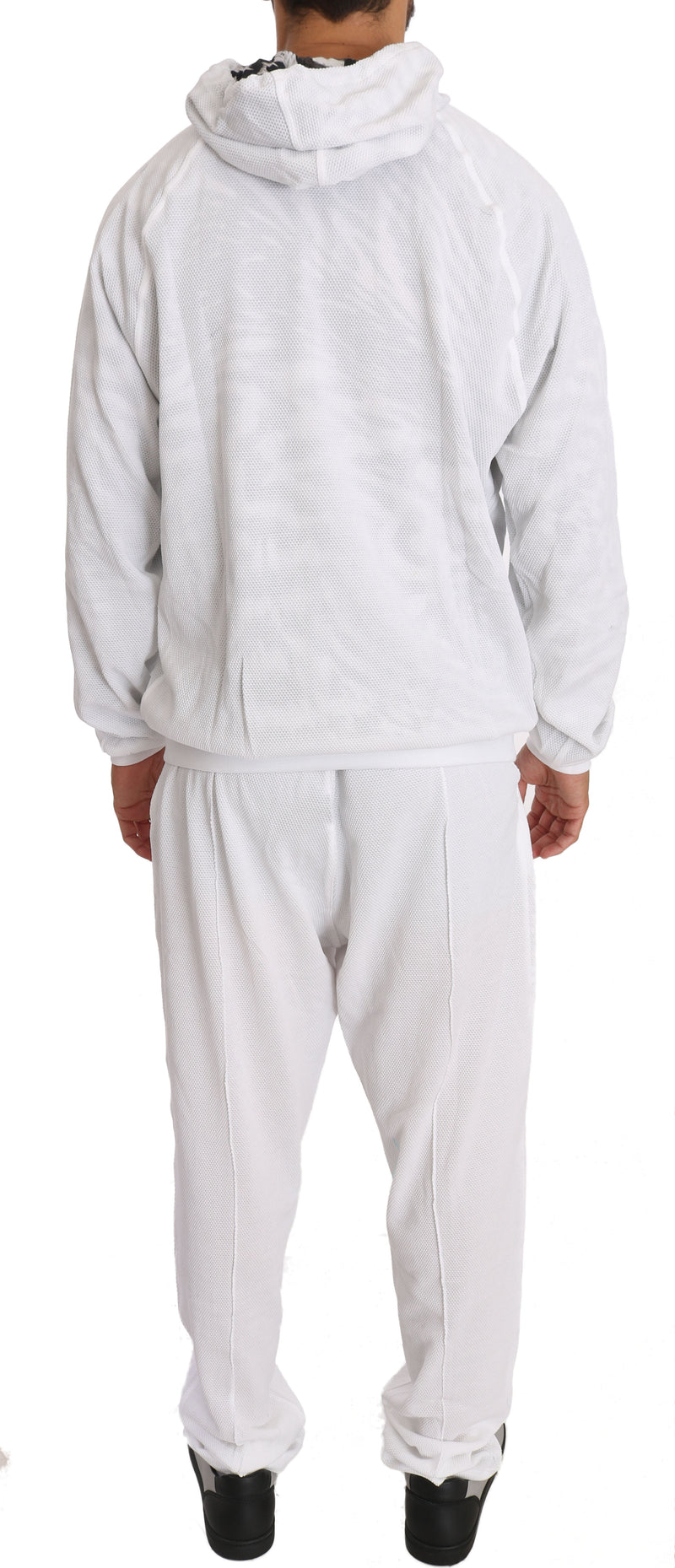 White Cotton Sweater Pants Tracksuit