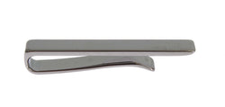 Silver Brass Branded Tie Clip