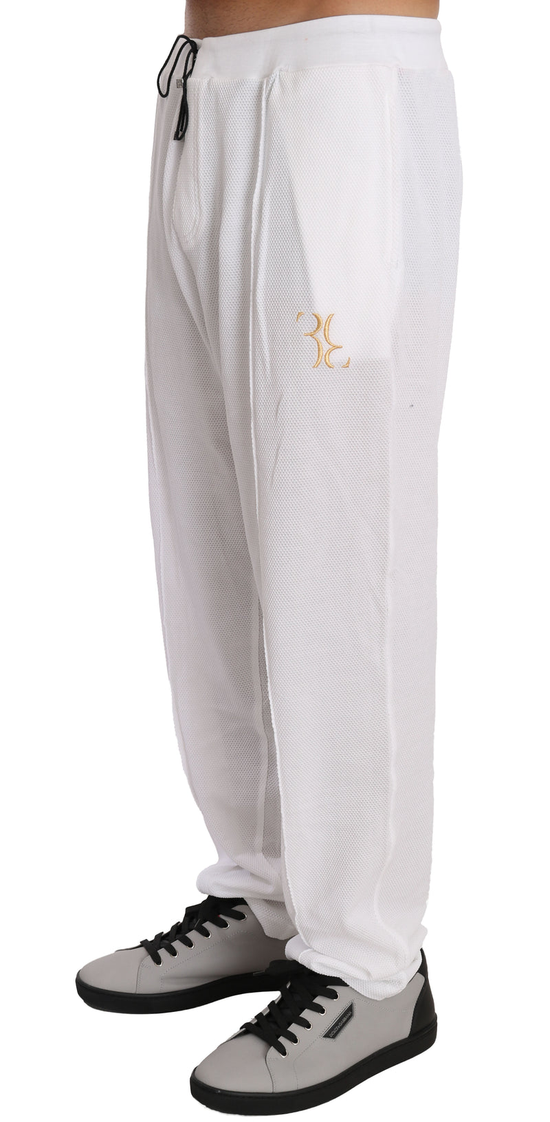 White Cotton Sweater Pants Tracksuit