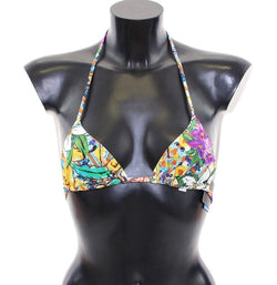 Multicolor Mosaic Bikini Top Bra Swimwear