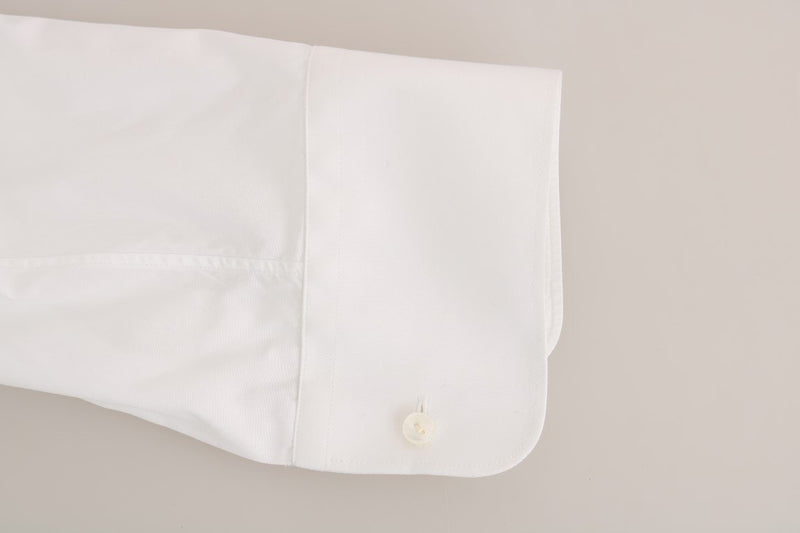 White Cotton Slim Fit Shirt