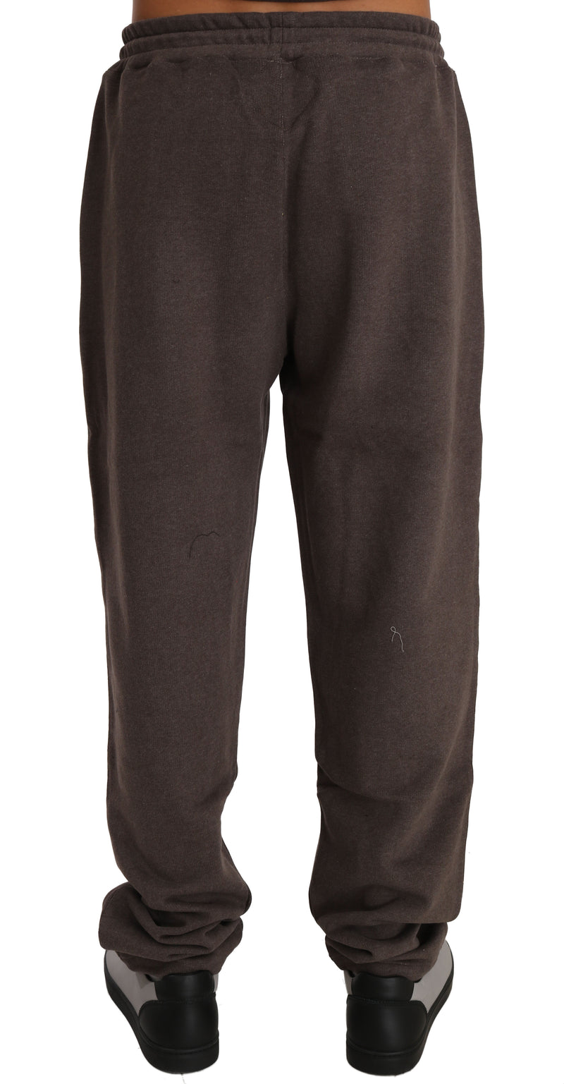 Brown Cotton Sweater Pants Tracksuit
