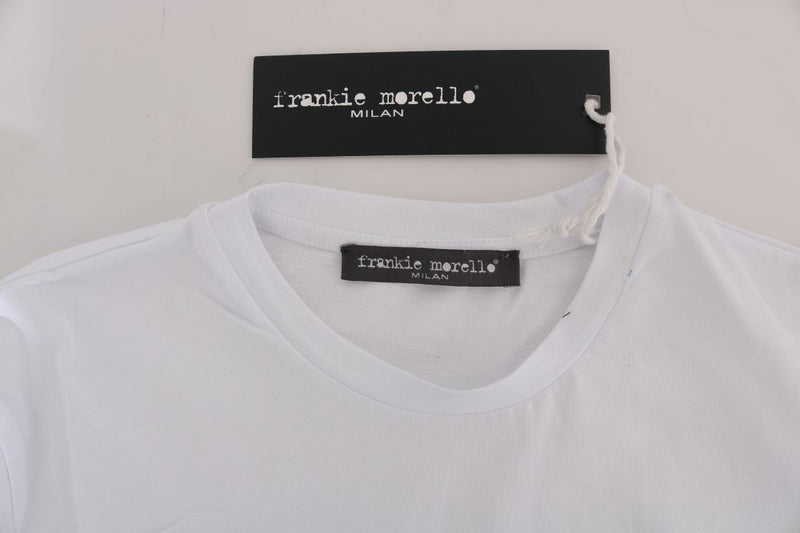 White  Cotton Branded T-Shirt