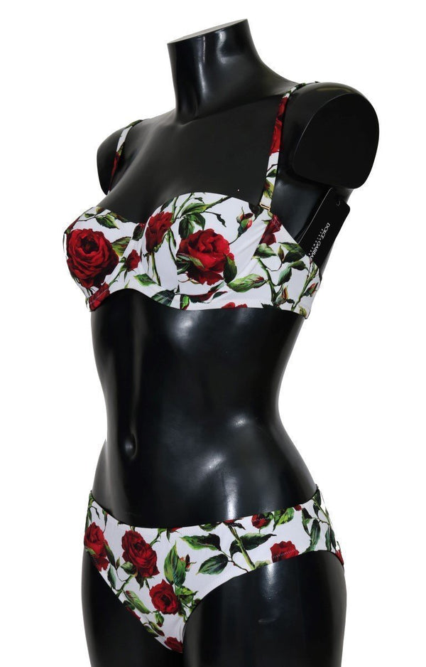 White Red Roses Bikini