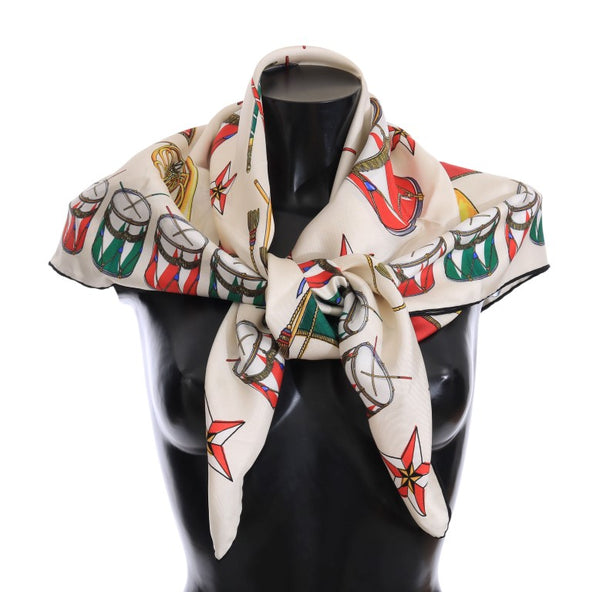 Multicolor Italy Silk Scarf