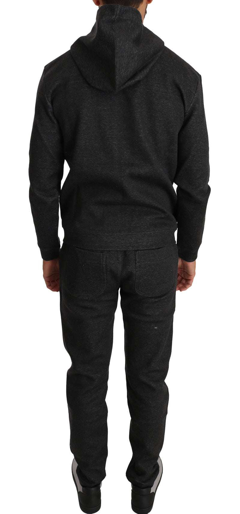 Gray Cotton Sweater Pants Tracksuit