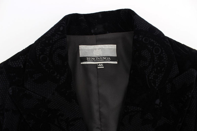 Black Lace Stretch Suit