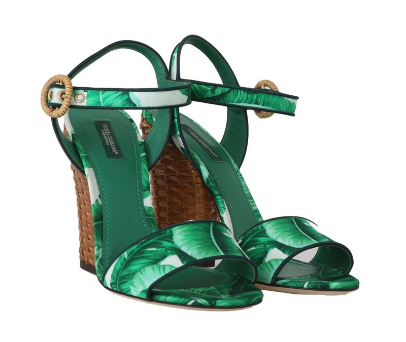 Green Banana Ankle Strap Silk Sandals