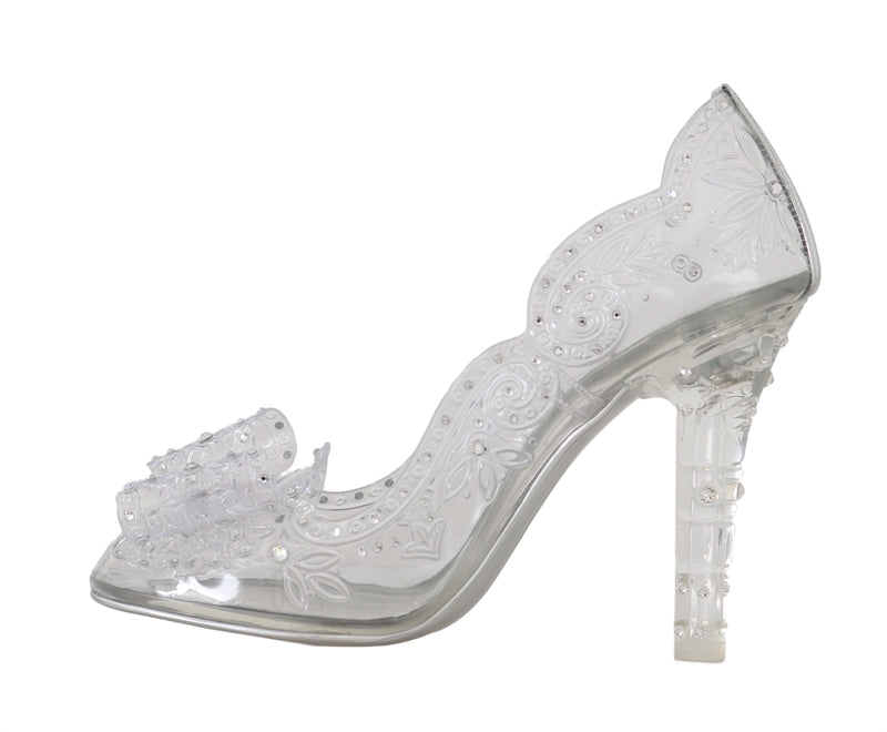 CINDERELLA Clear Crystal Heels