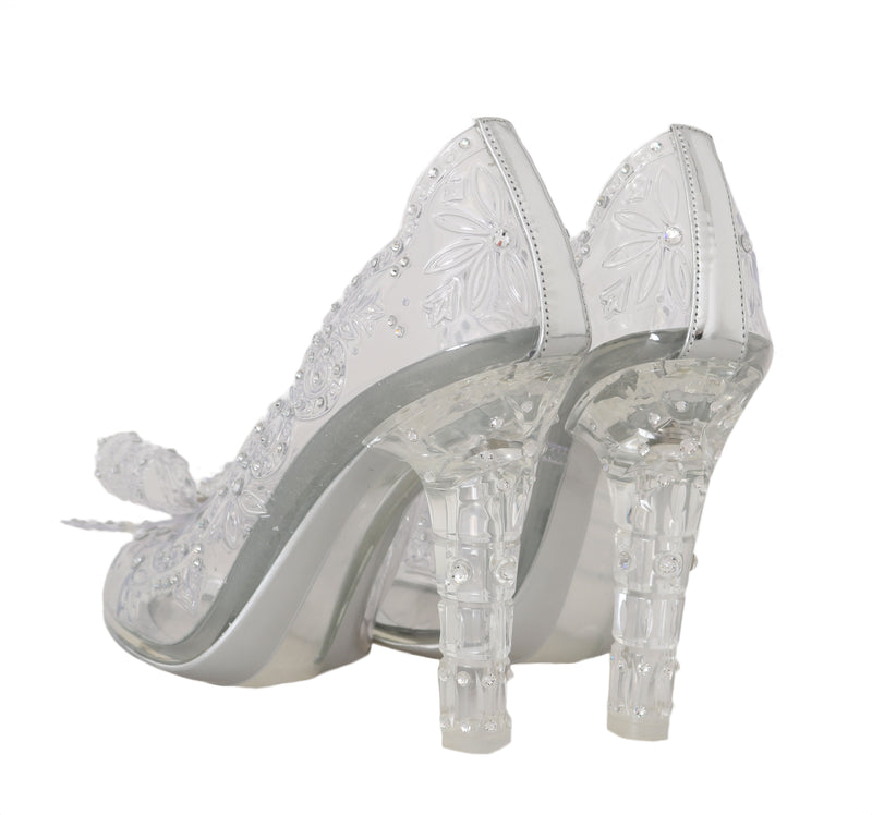 CINDERELLA Clear Crystal Heels