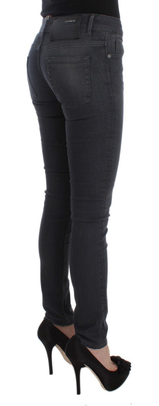 Blue Cotton Stretch Slim Fit Jeans