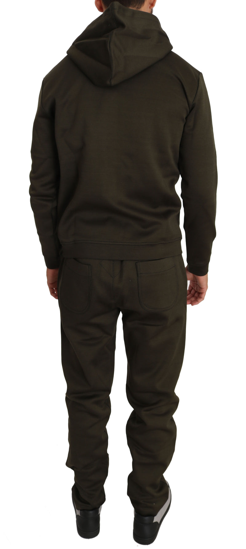 Green Cotton Sweater Pants Tracksuit