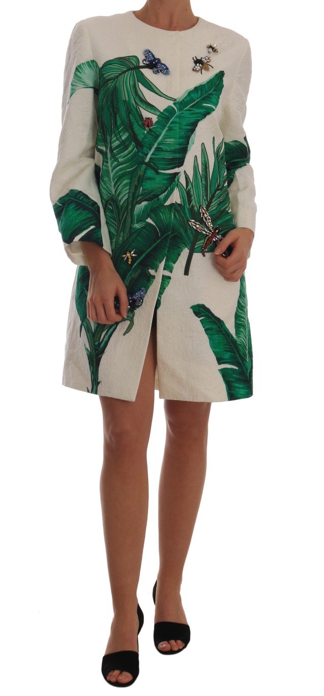 Brocade Banana Leaf Crystal Jacket