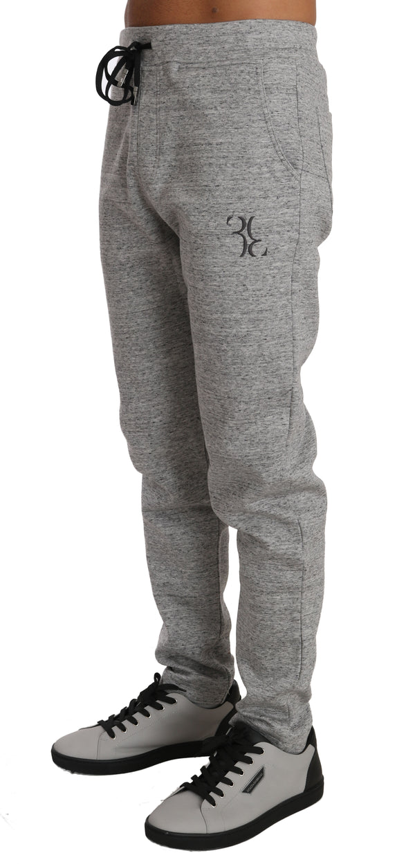 Gray Cotton Sweater Pants Tracksuit