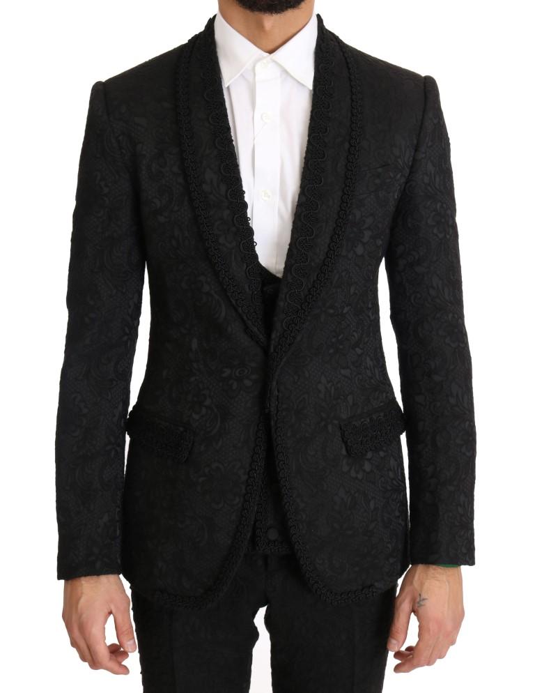 Black Torrero One Button Slim Fit Suit