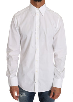 White Cotton GOLD Formal Shirt