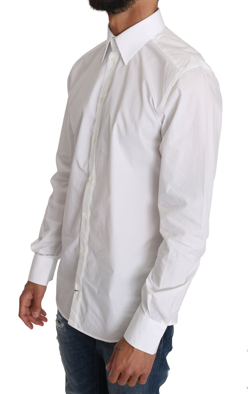 White Cotton GOLD Formal Shirt