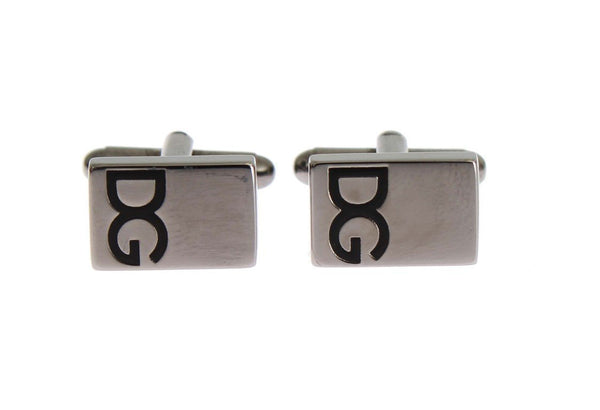 Silver Brass DG Logo Cufflinks