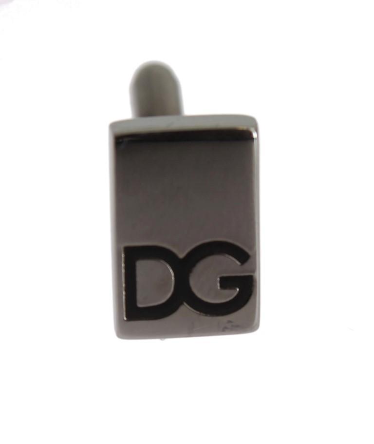 Silver Brass DG Logo Cufflinks