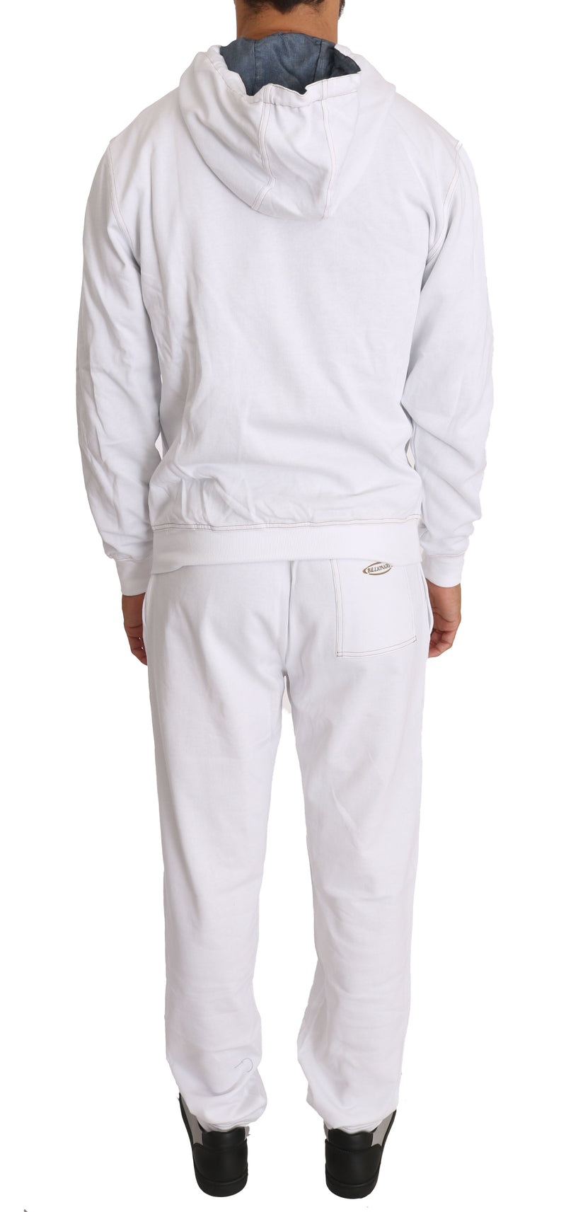 White Fleece Sweater Pants Tracksuit