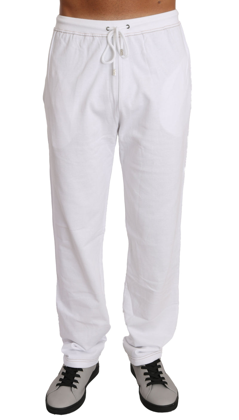 White Fleece Sweater Pants Tracksuit