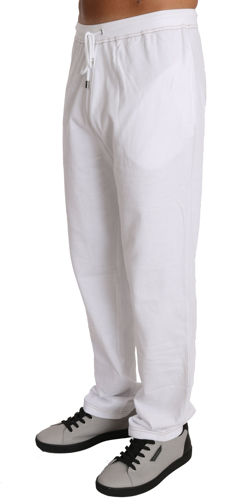 White Fleece Sweater Pants Tracksuit