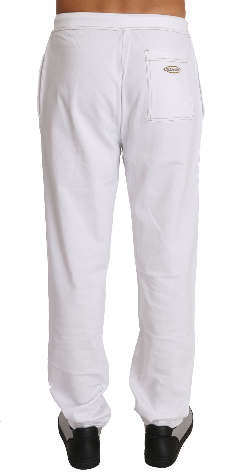 White Fleece Sweater Pants Tracksuit