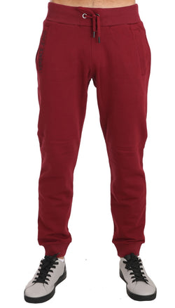 Training Sport Red Cotton Trousers