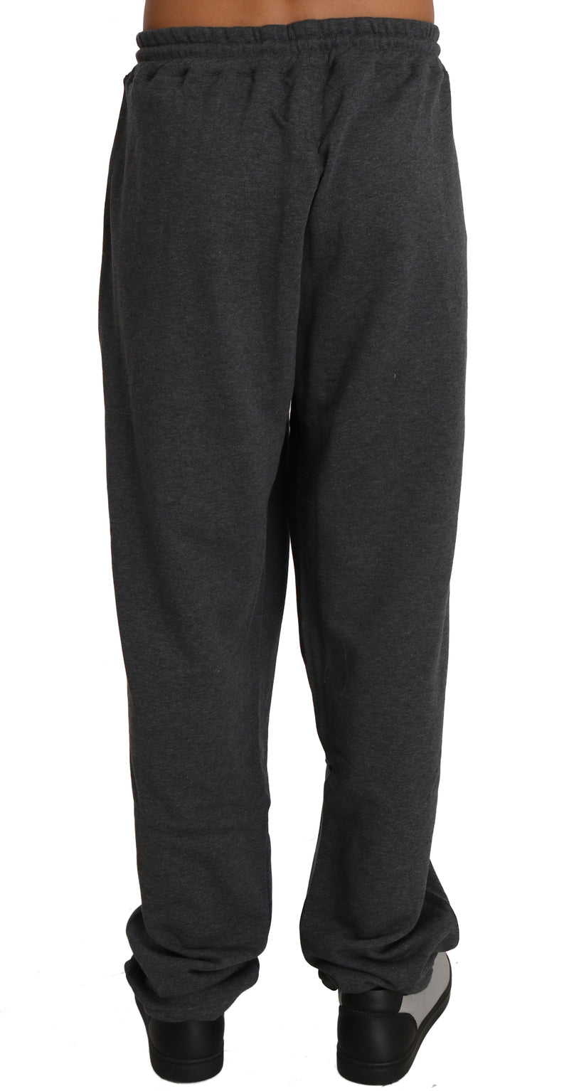 Gray Cotton Sweater Pants Tracksuit