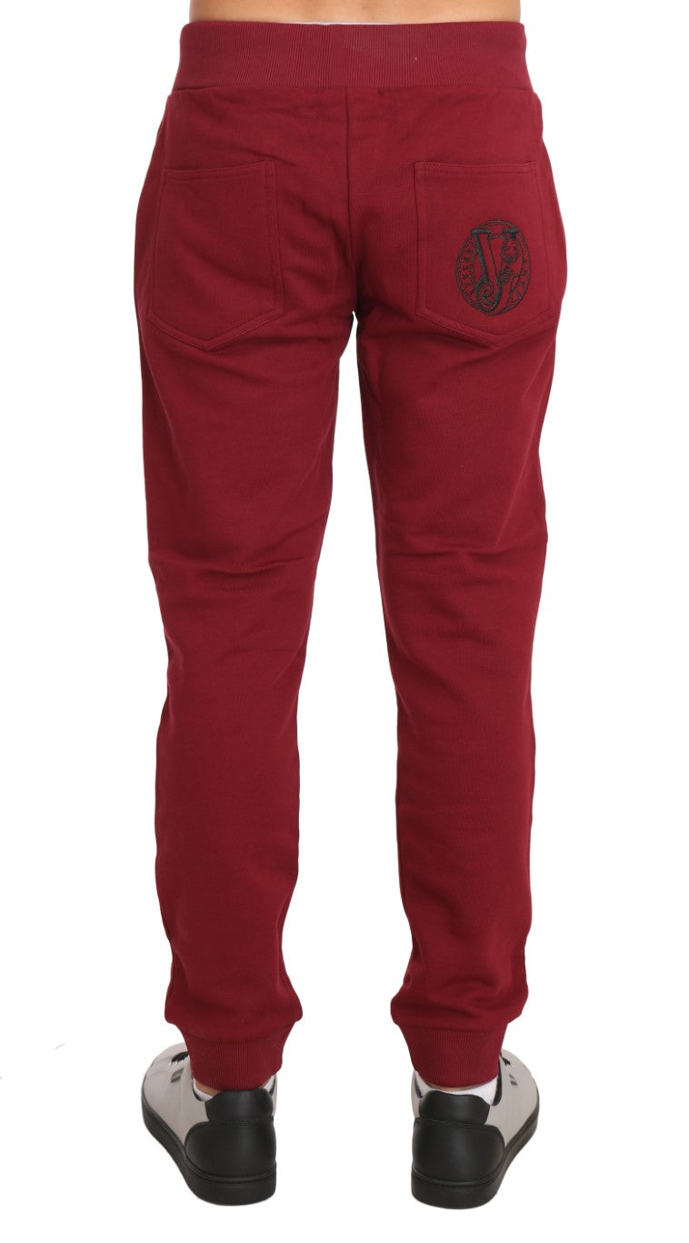 Training Sport Red Cotton Trousers