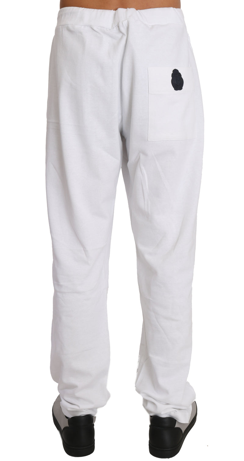 White Cotton Sweater Pants  Tracksuit