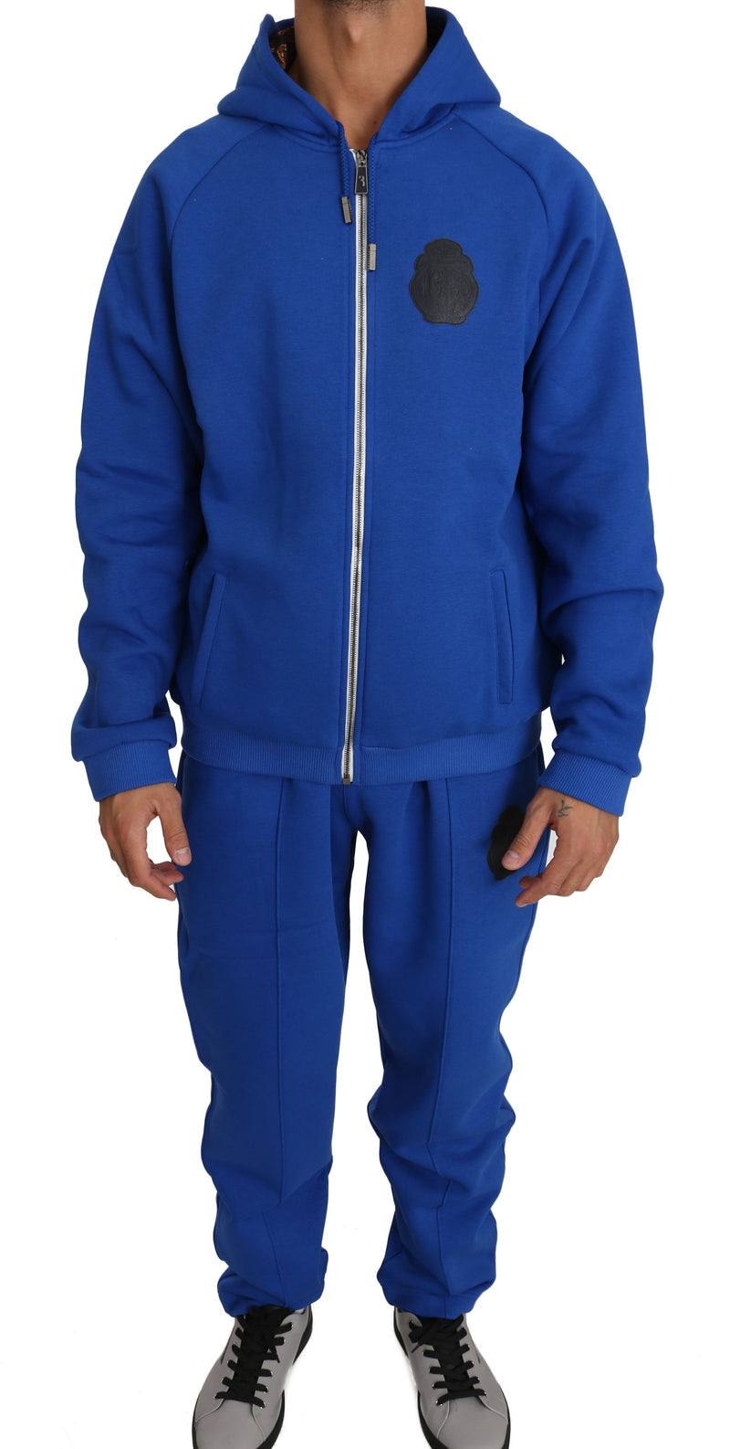 Blue Cotton Sweater Pants Tracksuit