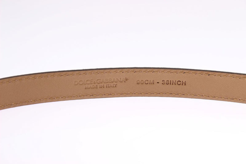 Brown Leopard Gold Buckle Belt